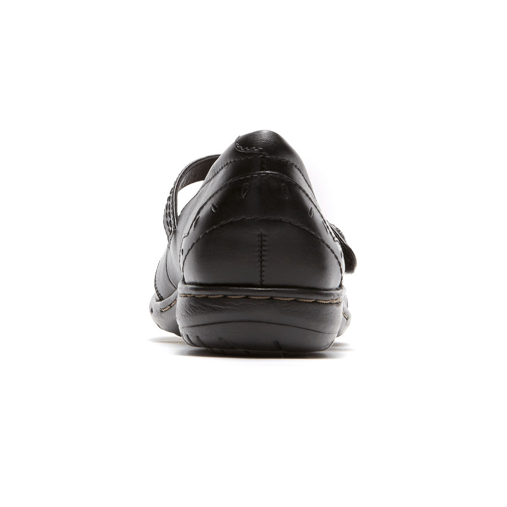 Sapatos Frouxos Rockport Mulher Pretas - Cobb Hill Petra Mary Jane - 96840OKCY